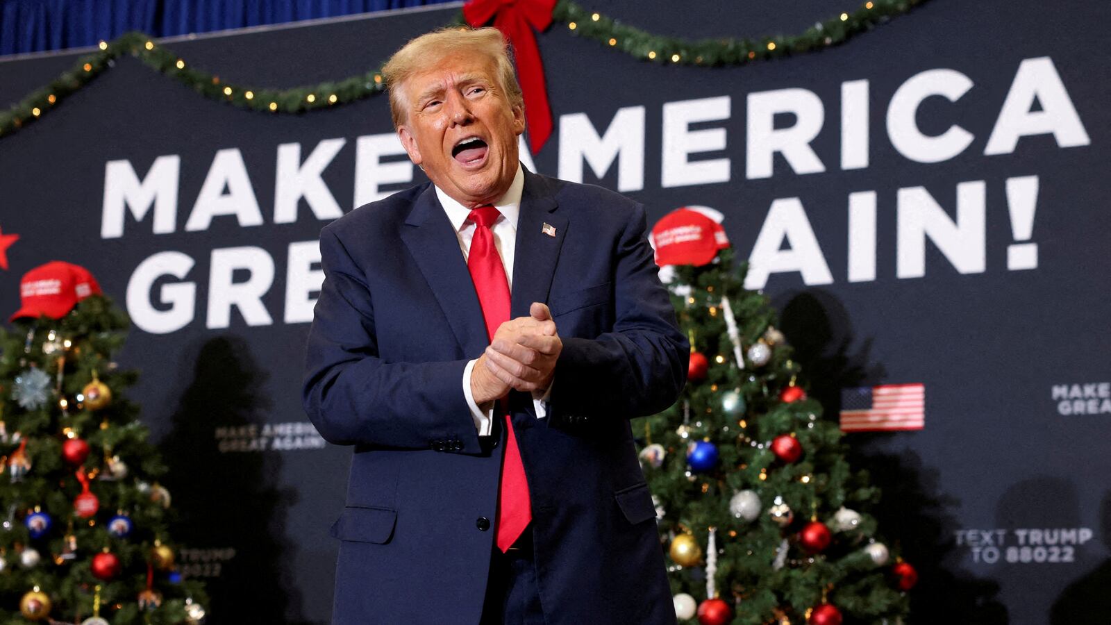 Republican presidential candidate and former U.S. President Donald Trump