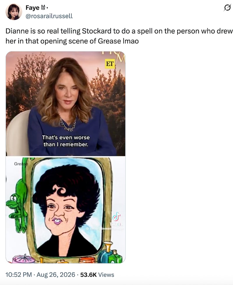 A screenshot of X