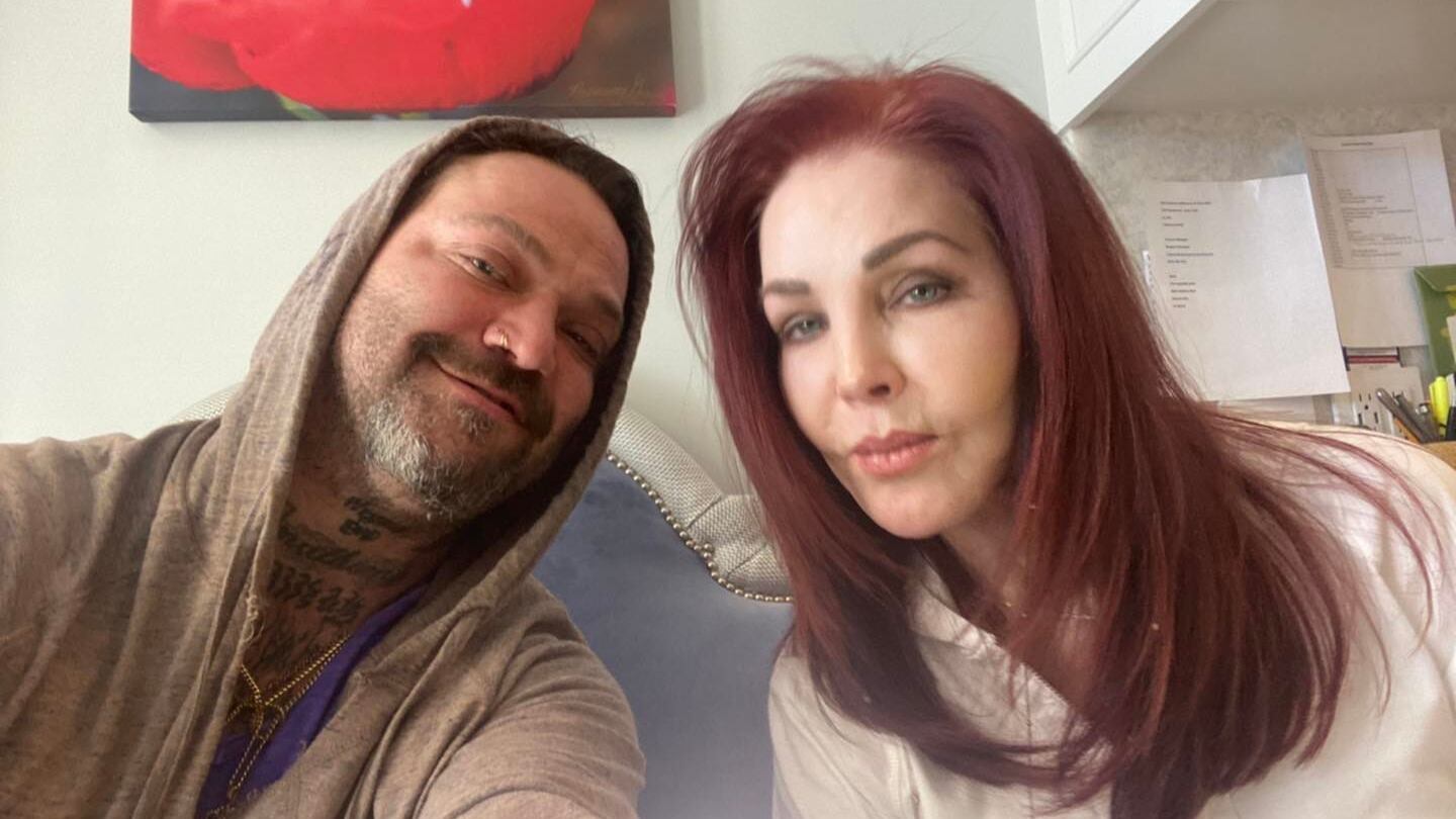 Bam Margera and Priscilla Presley