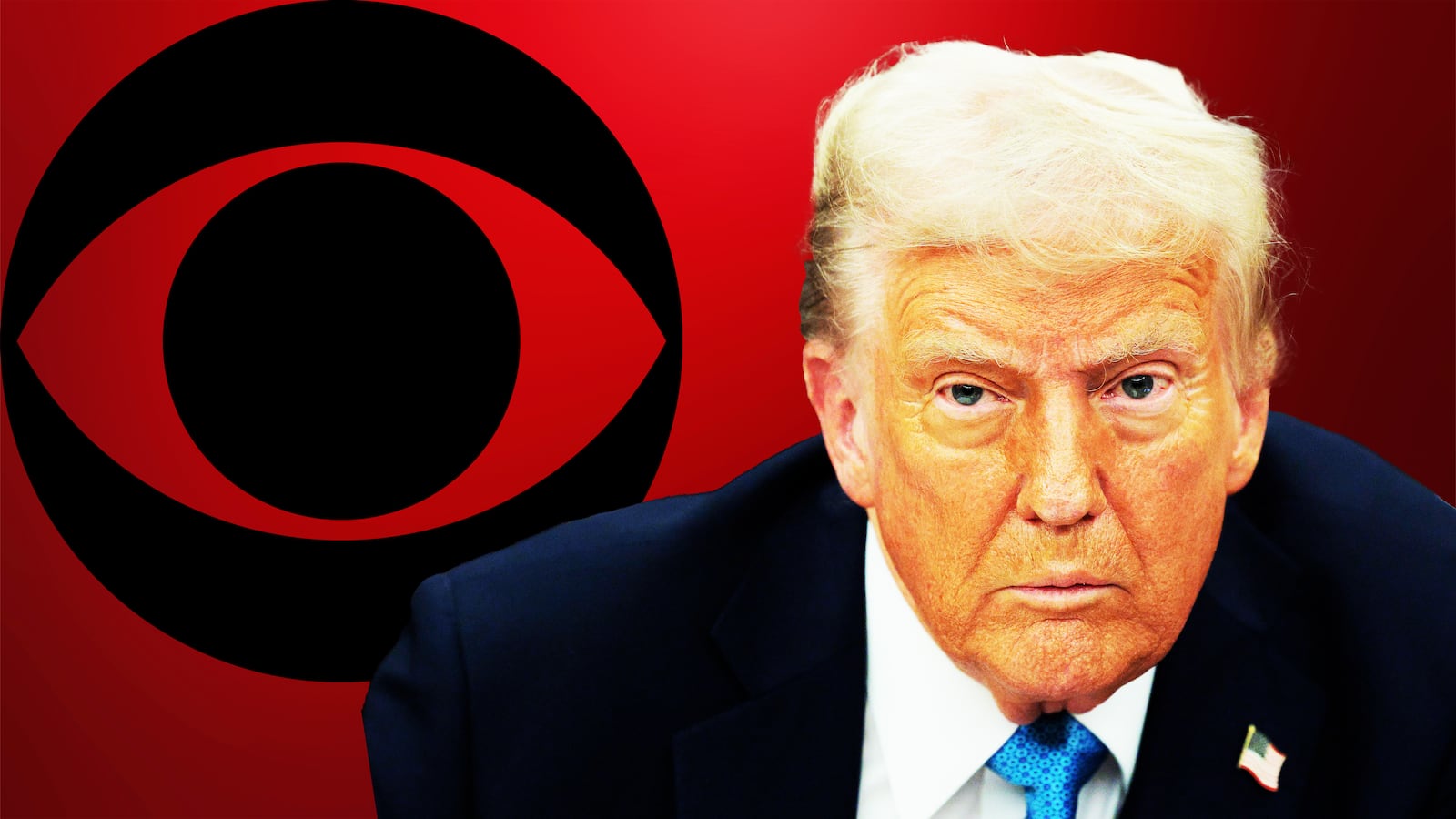 Donald Trump, CBS illustration