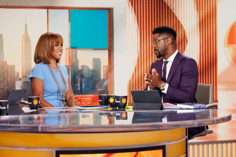 CBS Mornings Co-Hosts Gayle King and Nate Burleson, Live from the CBS Broadcast Center on Sept 29. 2025.