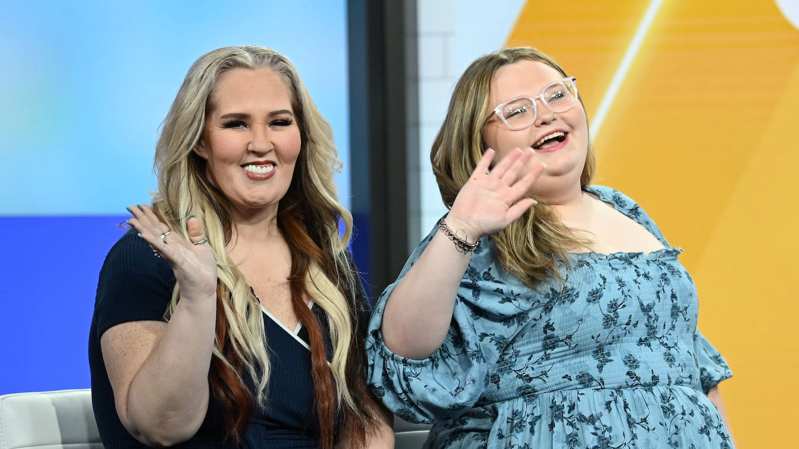 NEW YORK, NEW YORK - MAY 28: (L-R) Mama June and Honey Boo Boo are seen during a segment of "Good Day New York" on May 28, 2025 in New York City. (Photo by Michael Simon/Getty Images)