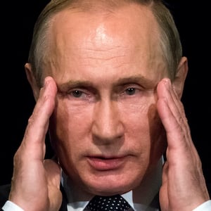 Russian President Vladimir Putin gestures as he addresses students during his visit to the German Embassy school in Moscow, Russia, June 29, 2016. REUTERS/Alexander Zemlianichenko/Pool/File Photo