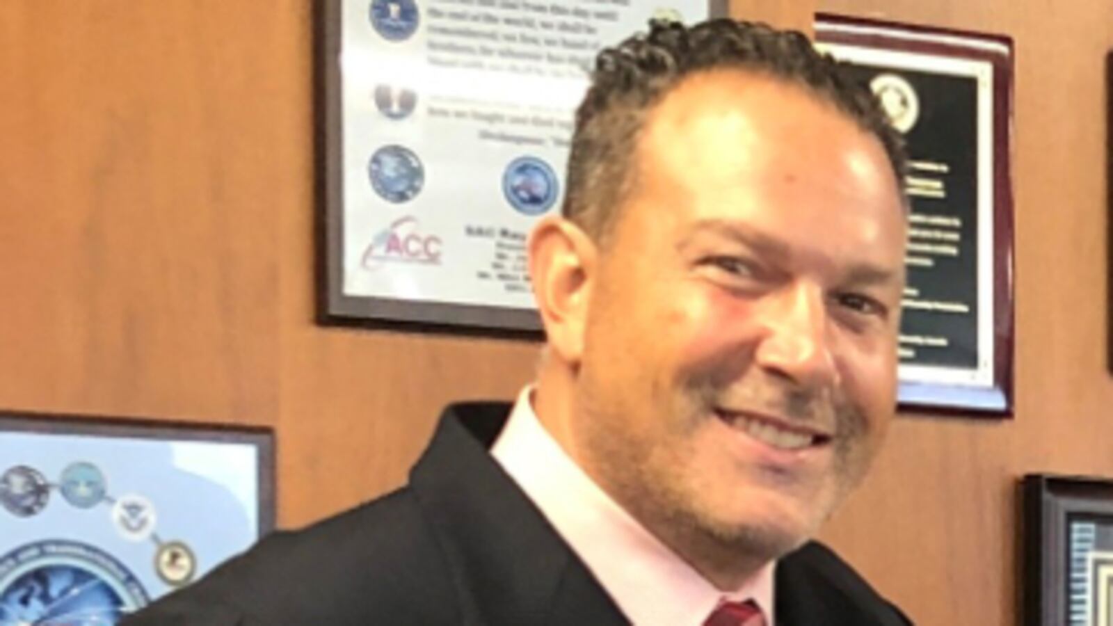 A portion of a photo posted to Twitter by U.S. Drug Enforcement Administration's New York City Division shows Nicolas Palmeri as he posed.