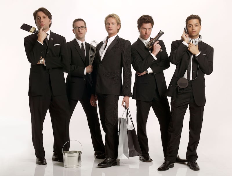 Kyan Douglas, Ted Allen, Carson Kressley, Thom Filicia, and Jai Rodriguez