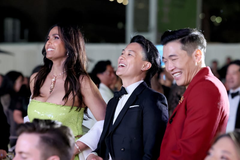 Padma Lakshmi and Melissa King attended the Gold Gala 2024 at The Music Center on May 11, 2024 in Los Angeles, California.