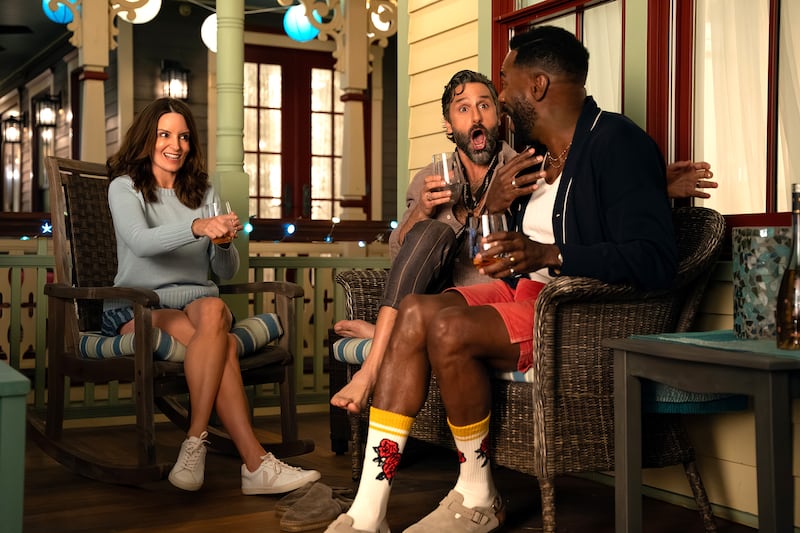 (L-R) Tina Fey as Kate, Marco Calvani as Claude and Colman Domingo as Danny.