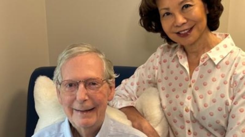 Sen. Mitch McConnell's office releases a new update on his health including a new picture, only the second since he was hospitalized.