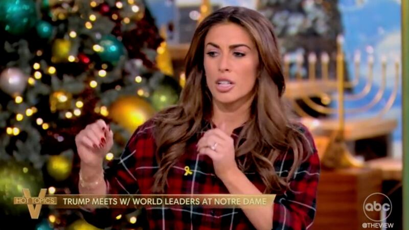 Alyssa Farah Griffin on The View in December 2024.