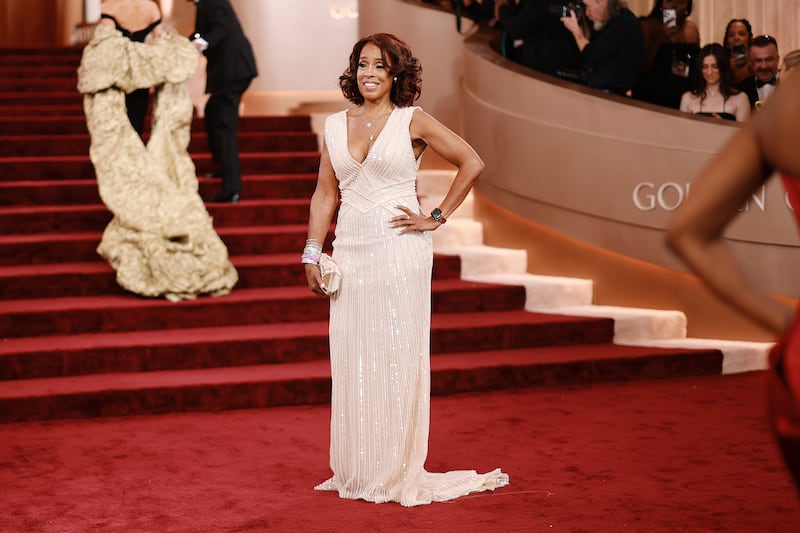 Gayle King attends the 83rd annual Golden Globe Awards at The Beverly Hilton on January 11, 2026 in Beverly Hills, California.