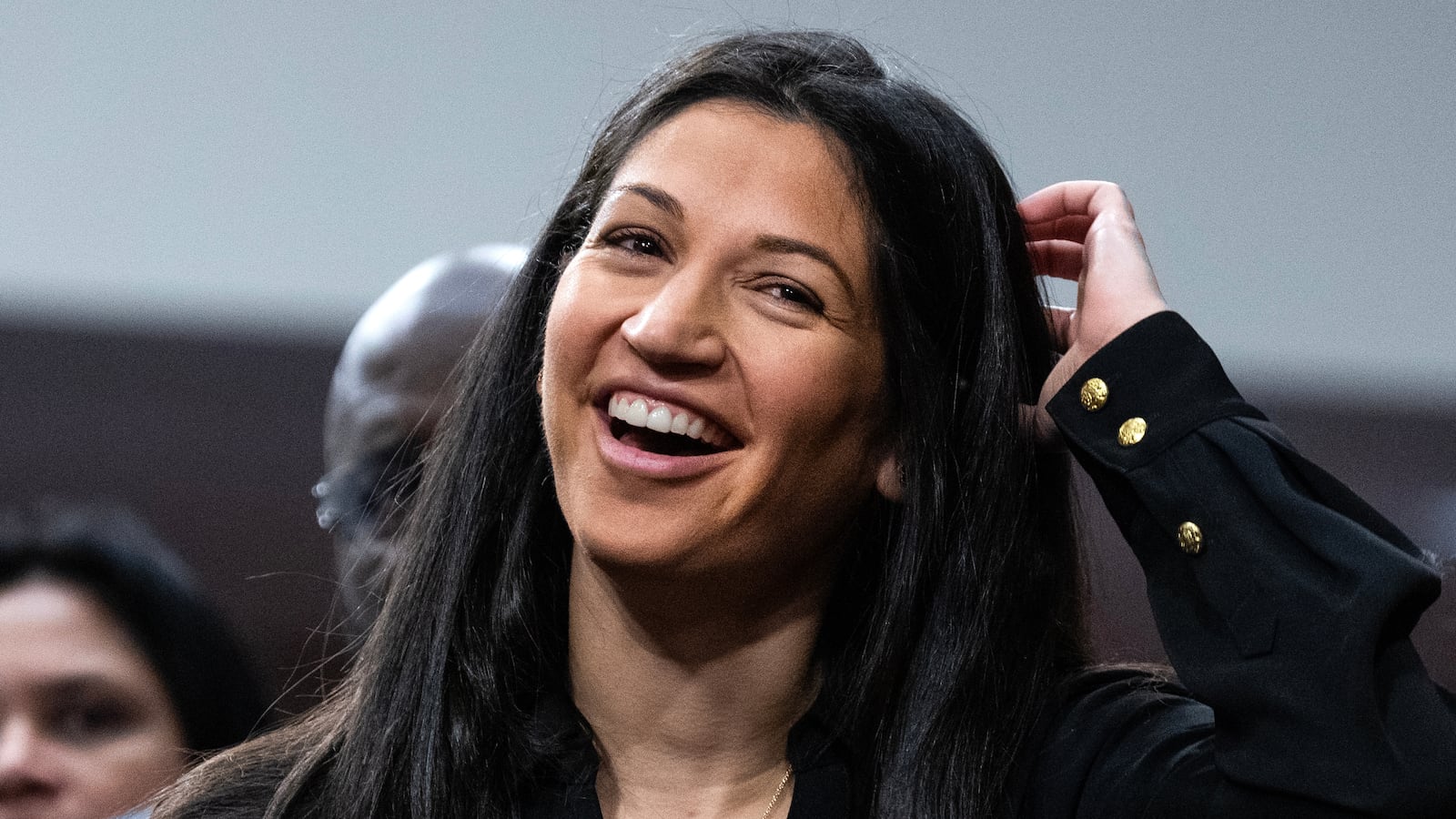 Katie Miller during the Senate Finance Committee confirmation hearing for Robert F. Kennedy Jr., Wednesday, January 29, 2025.