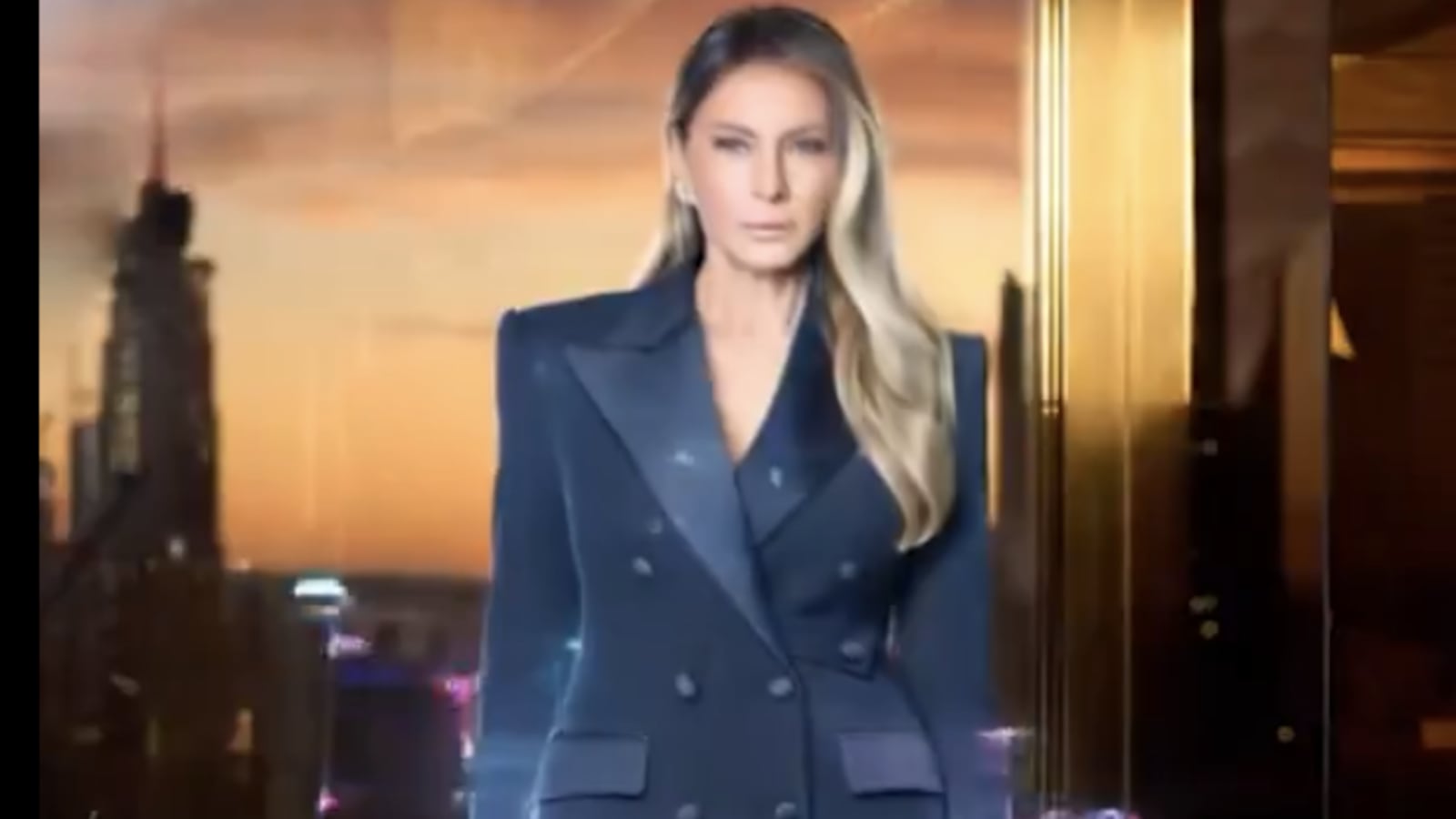 Melania Trump AI-generated video.
