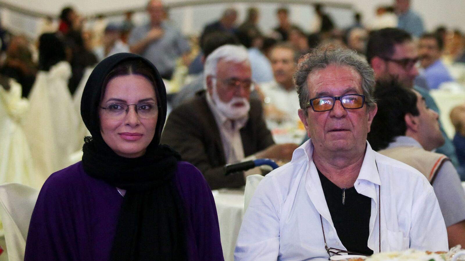 Dariush Mehrjui and his wife Vahideh Mohammadifar.