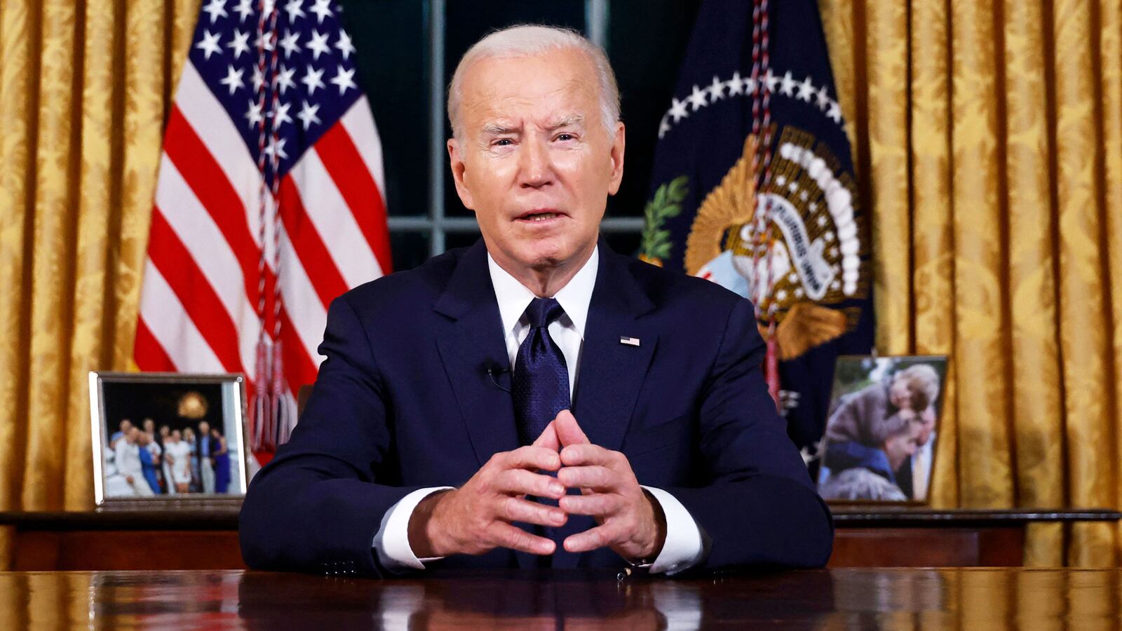 A photo including U.S. President Joe Biden
