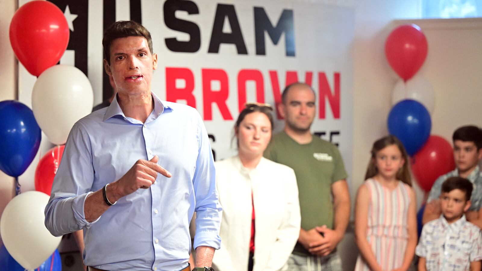 Sam Brown won the Nevada Senate GOP primary on Tuesday night.