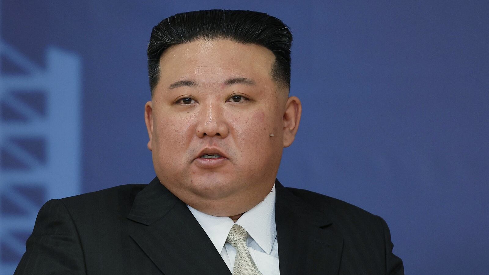 This pool image distributed by Sputnik agency shows North Korea's leader Kim Jong Un during his visit at the Vostochny Cosmodrome in Amur region on September 13, 2023