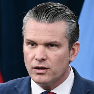 US Defense Secretary Pete Hegseth speaks during a press conference on US military action in Iran, at the Pentagon in Washington, DC, on March 2, 2026. The United States hit hundreds of targets across Iran, and Israel expanded its bombing to Lebanon on Monday as President Donald Trump vowed to avenge the first US deaths in the war he launched to topple Tehran's ruling clerics. Iranian forces fired missiles and drones across the Middle East, killing people in Israel and the United Arab Emirates, in retaliation for the conflict that began February 28 with the death of Iran's supreme leader, Ayatollah Ali Khamenei. (Photo by Brendan SMIALOWSKI / AFP via Getty Images)