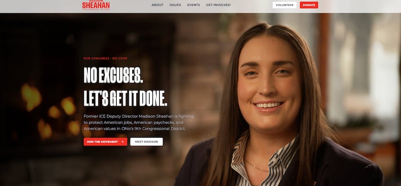 Madison Sheahan is running a congressional campaign in Ohio.
