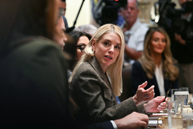 In response to the Wall Street Journal's story, the Justice Department said that Bondi "is focused on executing President Trump’s directive to Make America Safe Again.”