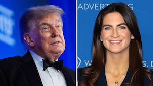 Donald Trump and Kaitlin Collins