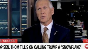 Thom Tillis talks to Kaitlan Collins on CNN.