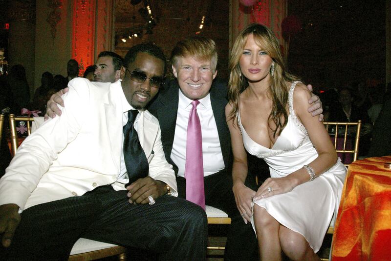 Sean "P. Diddy" Combs, Donald Trump and Melania Trump