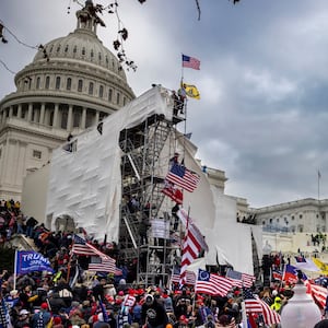 The riot outside the Capitol Building on Jan. 6, 2021