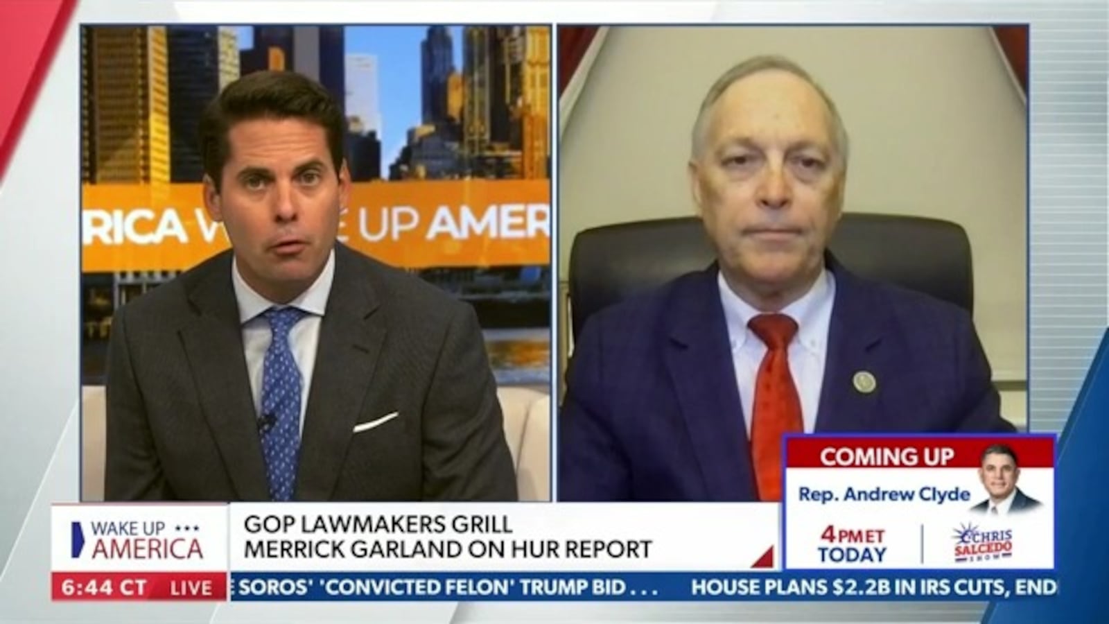 Rob Finnerty interviews Rep. Andy Biggs.