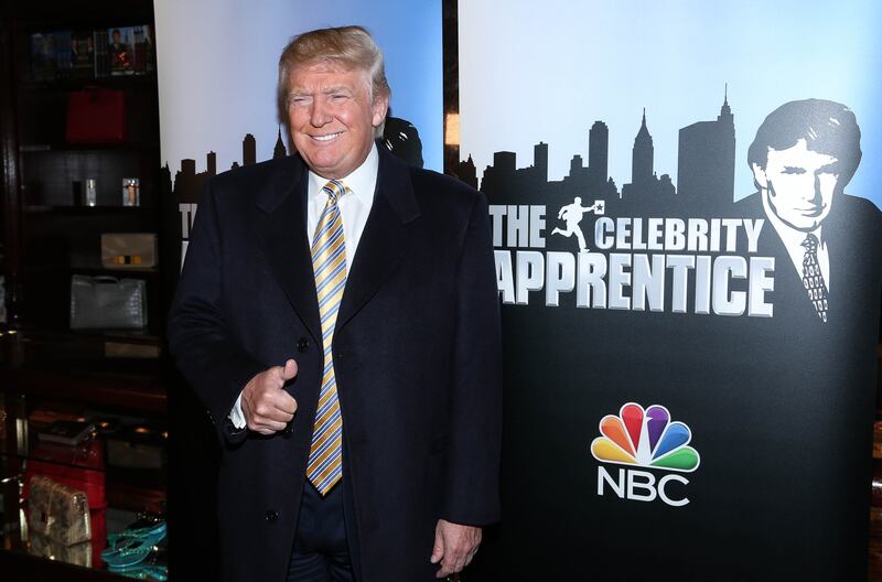 Donald Trump attends "Celebrity Apprentice" Red Carpet Event at Trump Tower on January 20, 2015 in New York City.