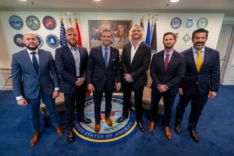 jake paul logan paul pentagon pete hegseth