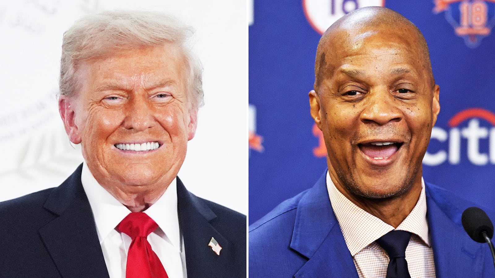 Donald Trump and Darryl Strawberry.