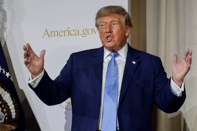US President Donald Trump attends National Design Studio launch event for America.gov, a new AI-powered government website, at the Mellon Auditorium in Washington, D.C., US, September 29, 2026. REUTERS/Jonathan Ernst