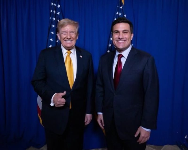 Donald Trump with Nate Morris