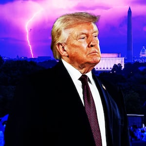 Donald Trump, Washington DC photo illustration