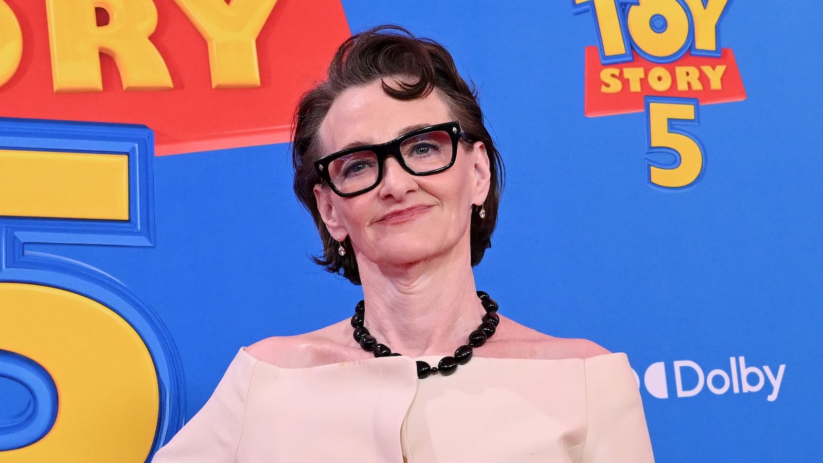 Joan Cusack attends the Los Angeles Premiere of Disney and Pixar's "Toy Story 5" at Dolby Theatre on June 09, 2026 in Hollywood, California.