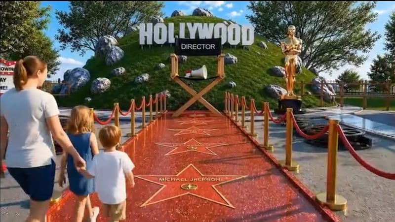A model Hollywood walk of fame