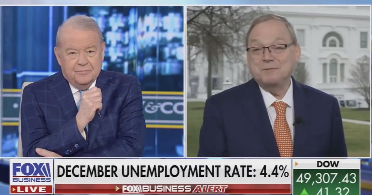 Trump Goon Delivers Bonkers Excuse for Grim Jobs Report