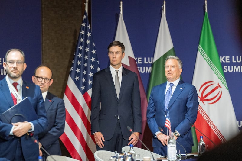 Kushner and Witkoff represented the U.S. at a summit with Iranian leaders in Switzerland last month. The tenous peace deal that had been achieved is now over, Trump said this week.