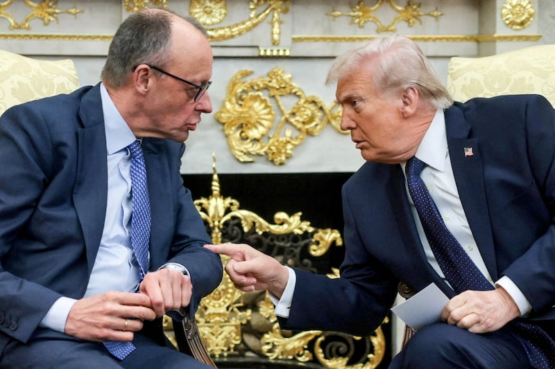 Trump and German Chancellor Friedrich Merz