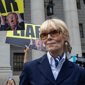 NEW YORK, NEW YORK - SEPTEMBER 6: E. Jean Carroll leaves the courthosue on September 6, 2024 in New York City. Both parties appear in court today as Trump's lawyers fight to overturn the jury's finding that he sexually abused E. Jean Carroll. (Photo by Alex Kent/Getty Images)