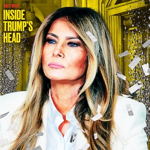 Melania Trump's empty court win. illo
