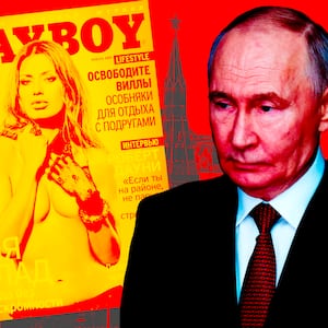 Vladimir Putin, Playboy photo illustration
illo