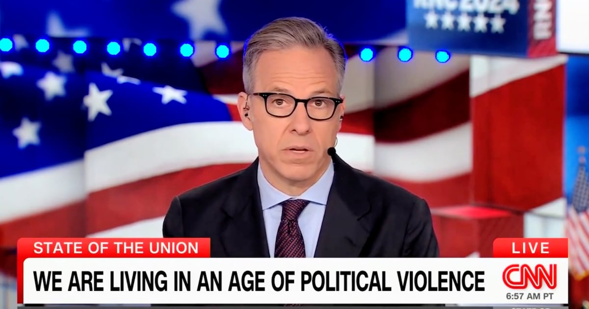 Jake Tapper’s Voice Cracks as He Talks Trump Assassination Attempt on CNN