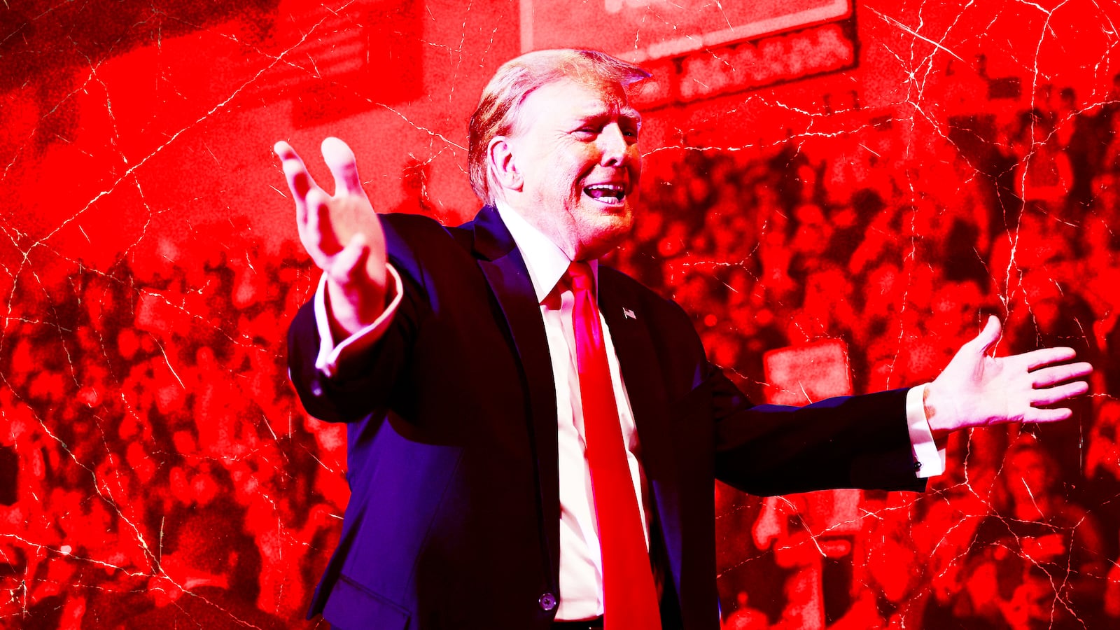 A photo illustration of former President Donald Trump.