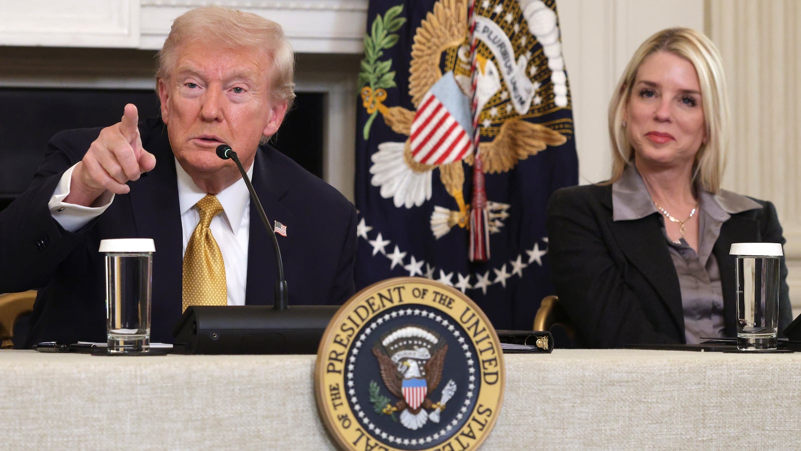 Donald Trump and Pam Bondi