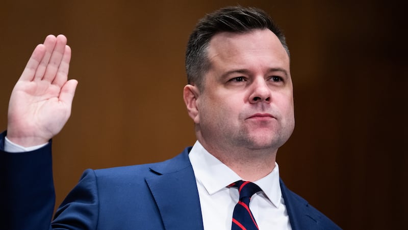 President Trump reportedly posted his 50-year-mortgage proposal after meeting with FHFA Director Bill Pulte, pictured February 27, who showed up at his golf club on Saturday with the post on a poster board.