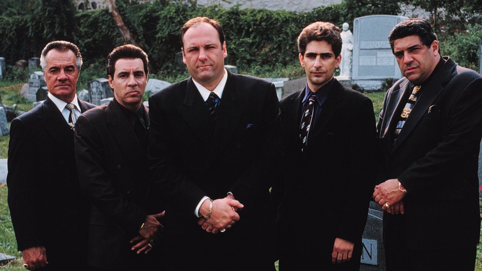 374553 01: Exploring The Life Of A Modern-Day Mob Boss, The Exclusive New Series The Sopranos Combines Drama And Comic Irony, Debuting Hour-Long Episodes Sundays (9:00-10:00 P.M. Et) On Hbo. Pictured: Tony Sirico, Steve Van Zandt, James Gandolfini, Michael Imperioli And Vincent Pastore. (Photo By Getty Images)