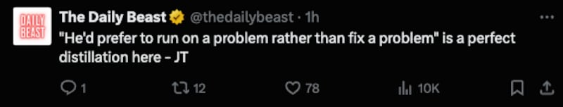 A tweet by Jill Twiss