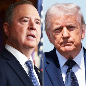 Adam Schiff and Donald Trump.