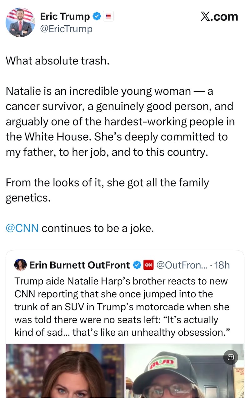 eric trump natalie preston harp